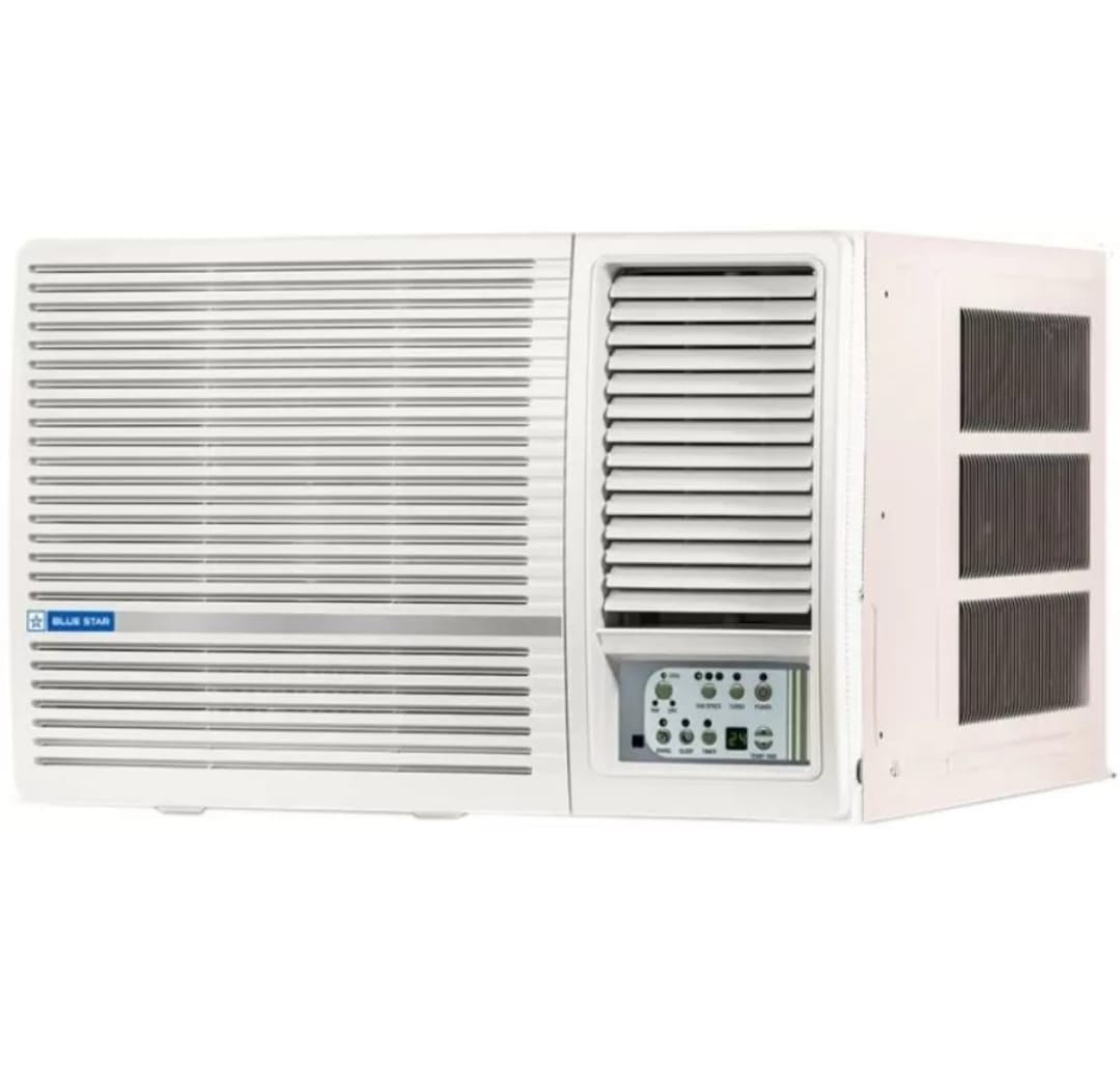 Blue Star 2023 Model 1.5 Ton 3 Star Window AC - White  (WFA318LN, Copper Condenser)
