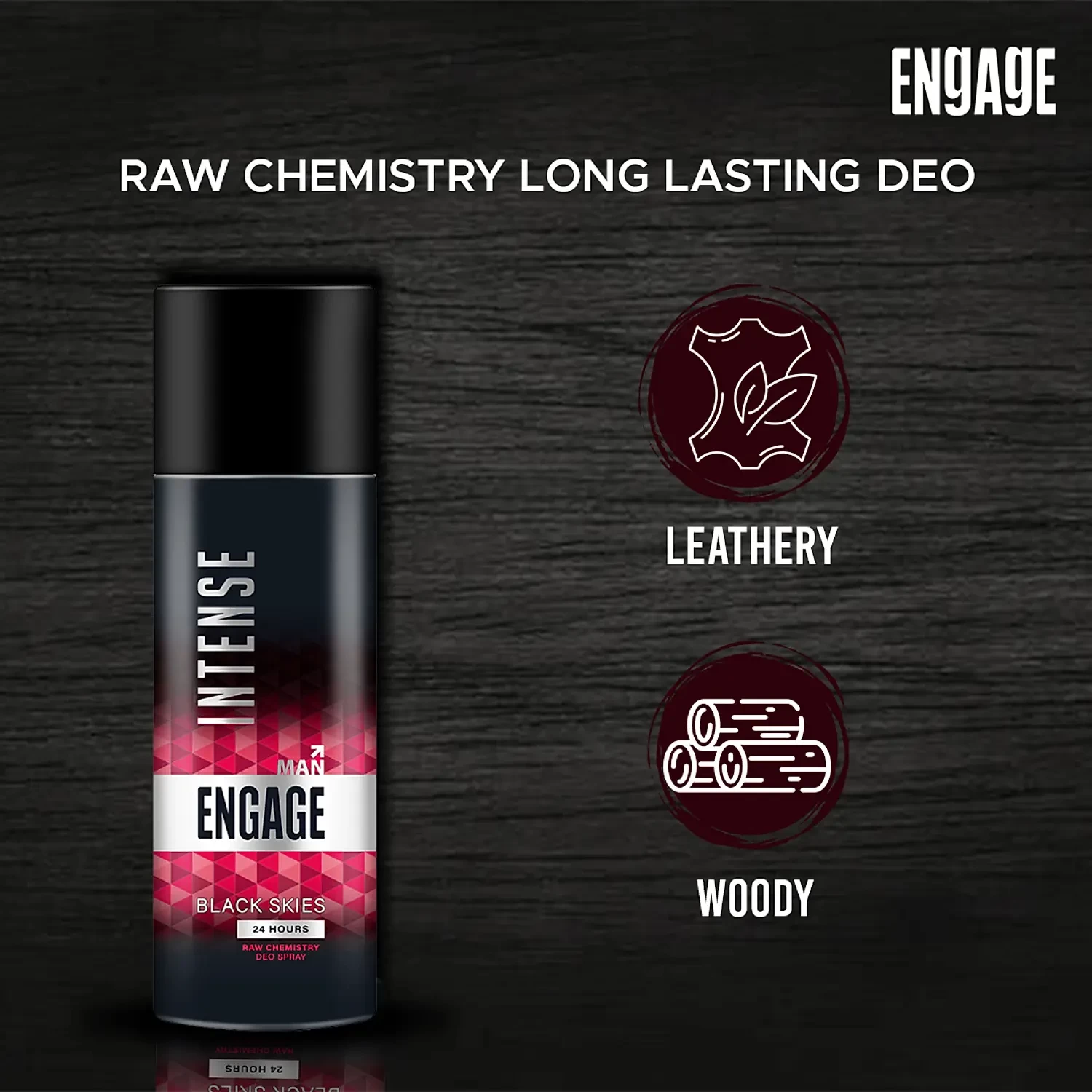 Intense Black Skies Deo Sprays For Men, 150ml