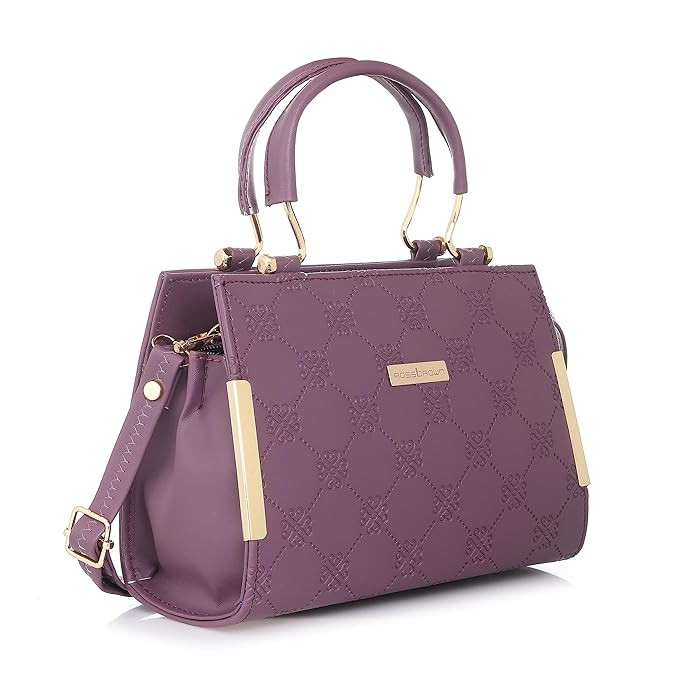 ROSS BROWN PU Synthetic Leather Women's Mini Satchel Bag | Ladies Purse Handbag- Mini