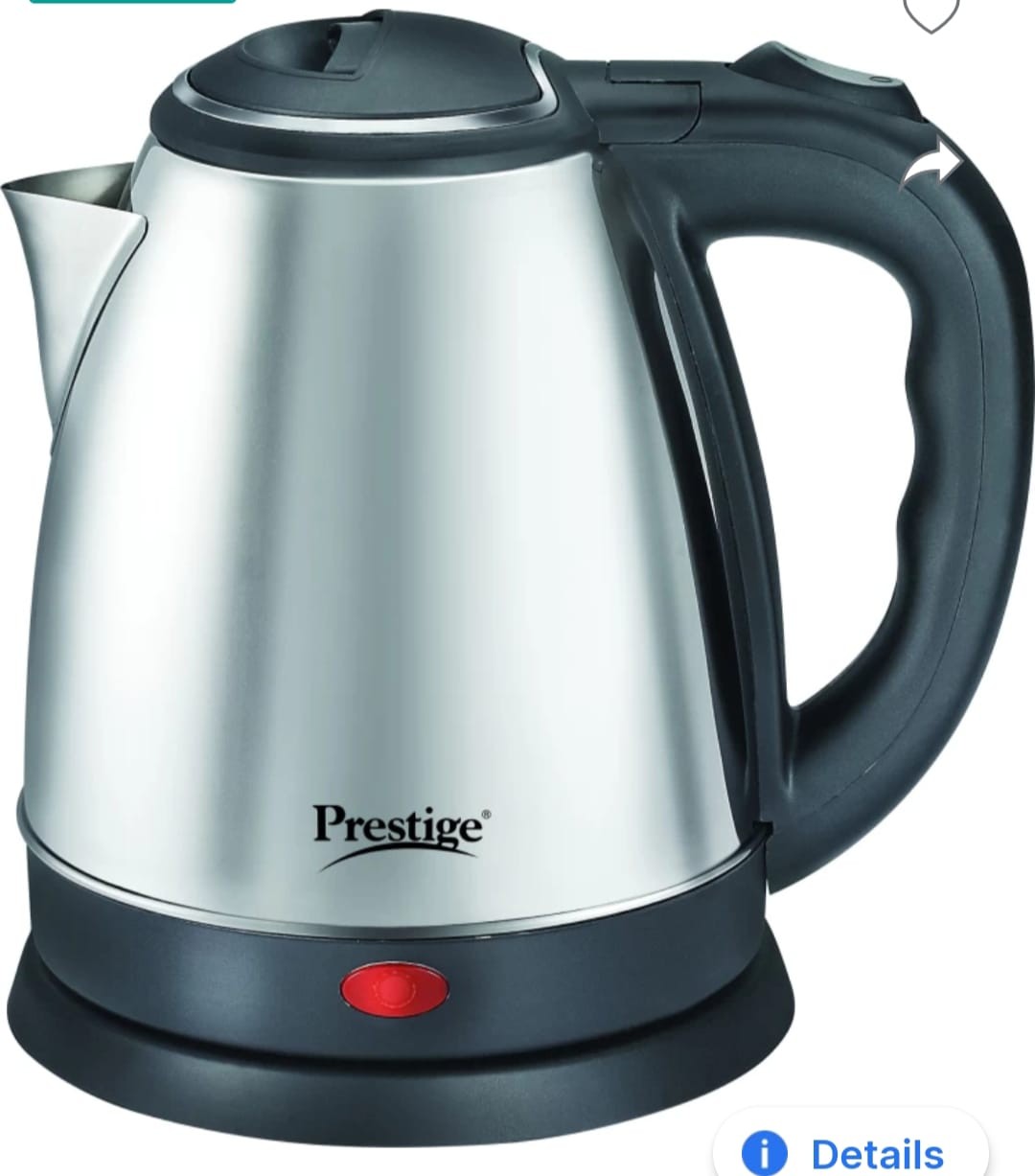 Prestige PKOSS Electric Kettle  (1.5 L, Silver)