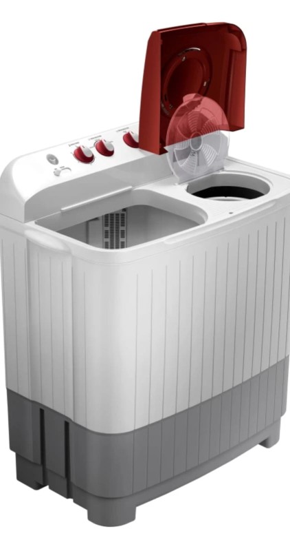 SAMSUNG 7 kg Semi Automatic Top Load Washing Machine Grey, Red  (WT70M3000HP/TL)