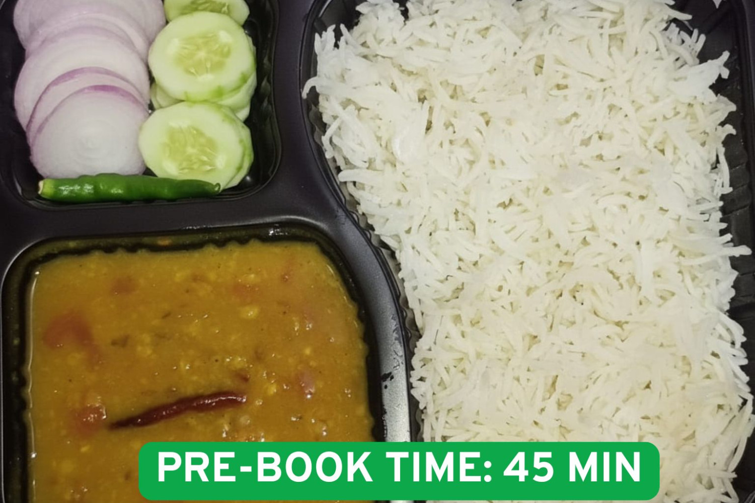 Dal Fry with Basmati Rice (Cloud Kitchen)