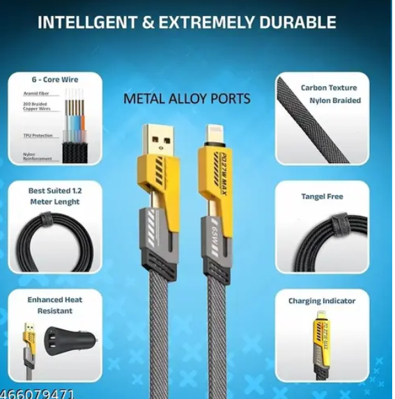 WR-667 Mega Premium Data Cable 4 in 1