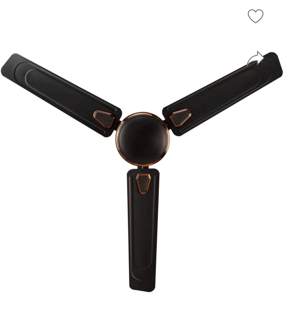 BAJAJ EDGE HS DECO 1200 mm 3 Blade Ceiling Fan  (Choko Brown, Pack of 1)
