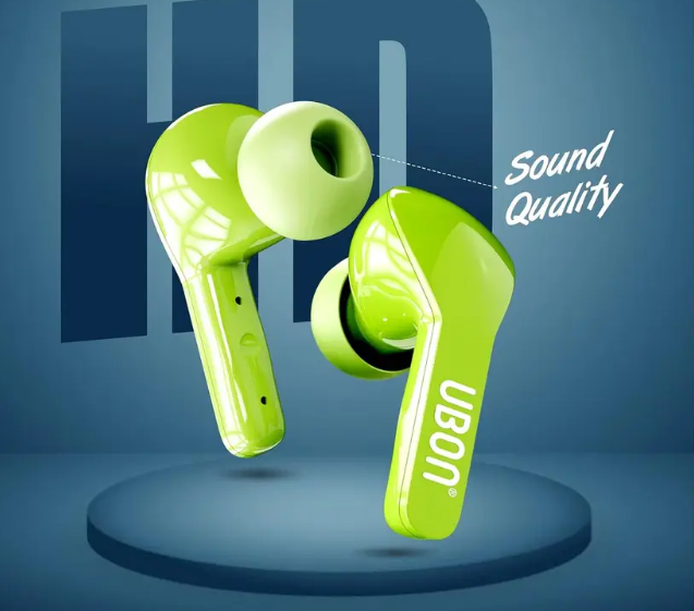 Ubon Ninja BT-785 Earbuds  (Green, True Wireless)