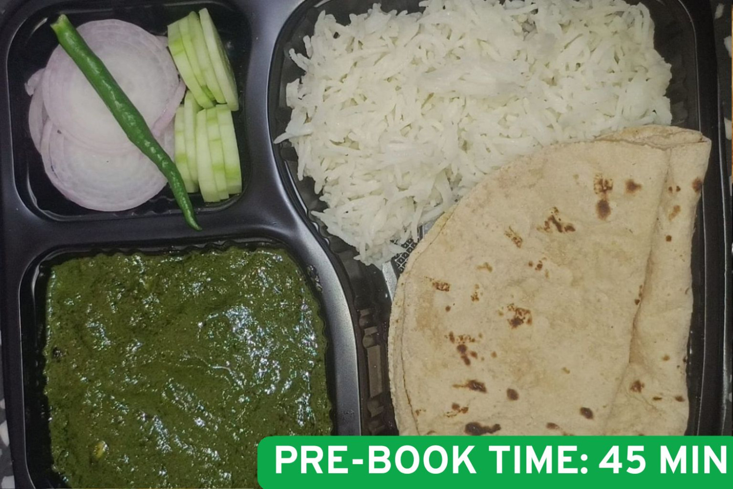 Palak Paneer Thali (Cloud Kitchen)