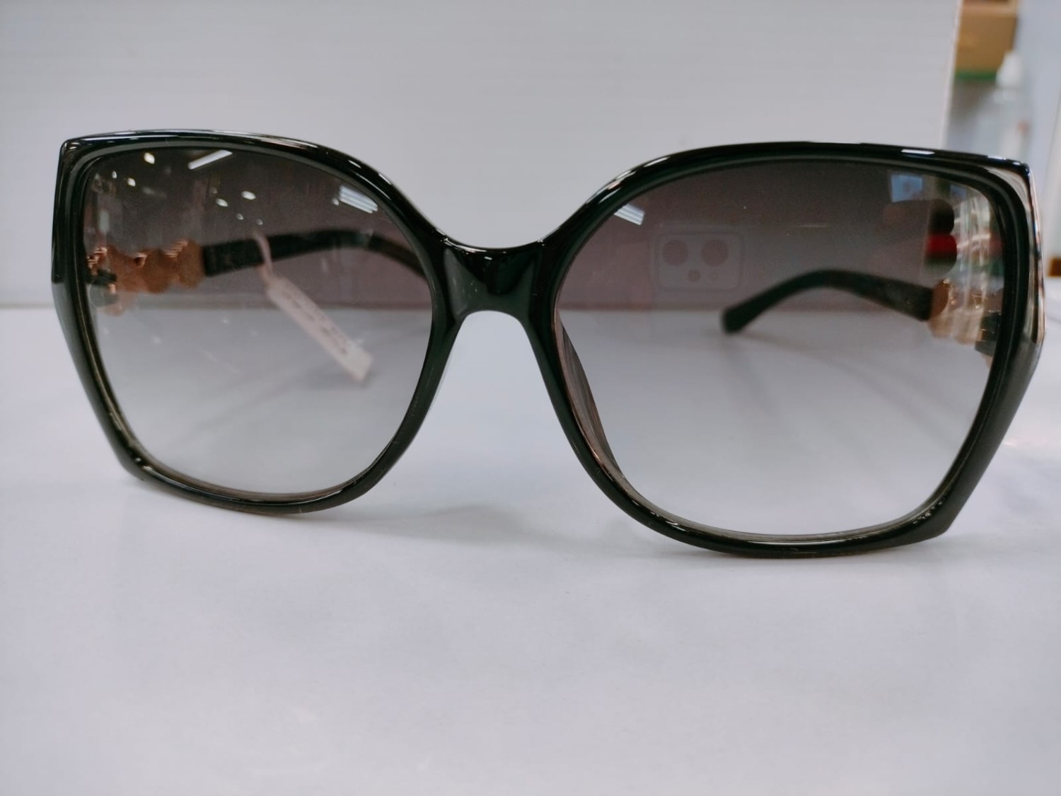 TCG- Butterfly Sheet Black Frame Sunglasses (Chashma) || Suitable for Women