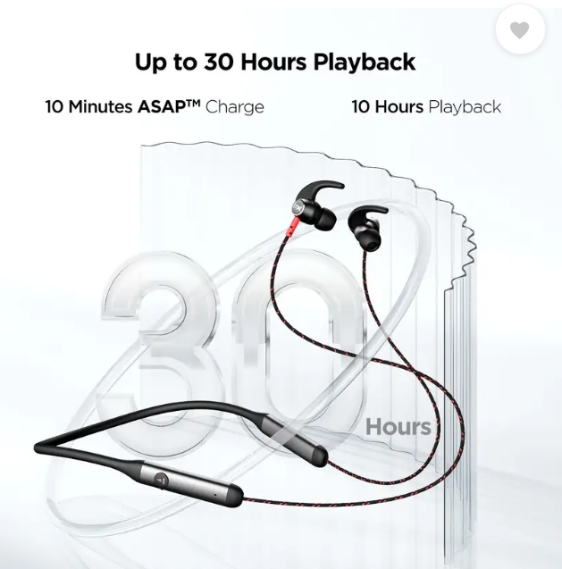 BOAT Rockerz 333 Upto 30 Hours Battery Bluetooth Neckband