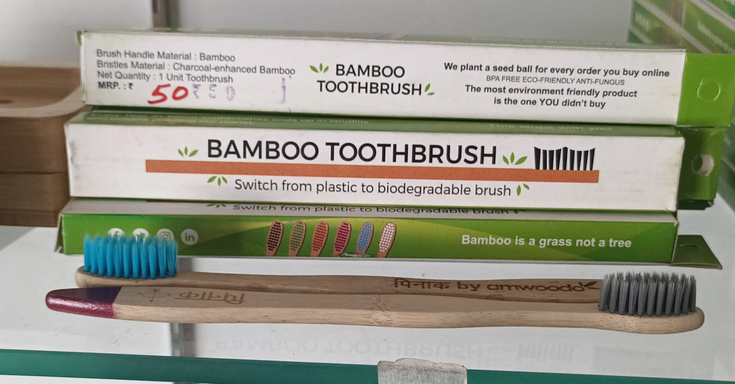 Nova Charcoal Activated Bamboo Toothbrush