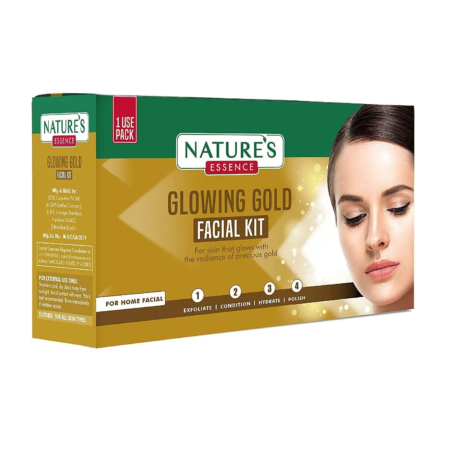 Nature's Essence Glowing Gold Facial Kit ++